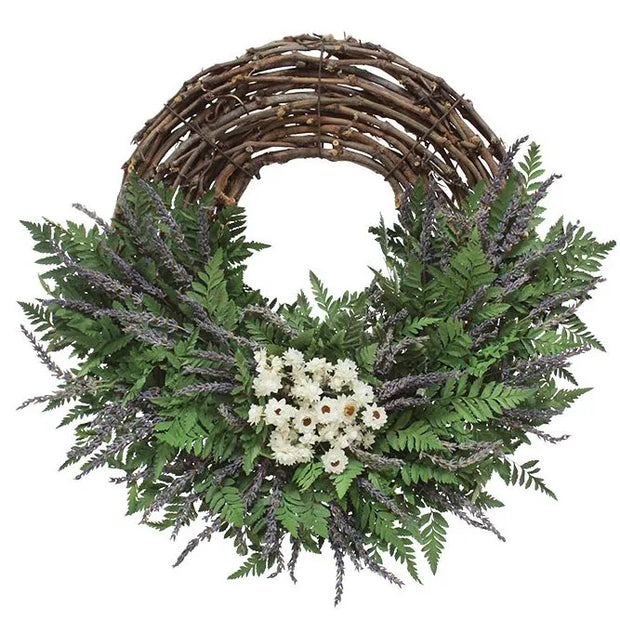 Lavender Fern Wreath