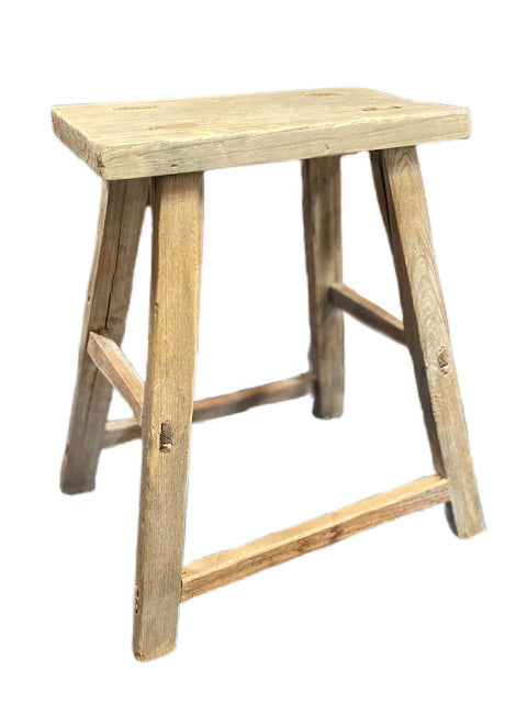 Mallory Reclaimed Wood Stool, two sizes