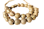 Embossed Brass Beads, Two Styles