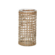 Rattan Wrapped Glass Vase, Two Sizes