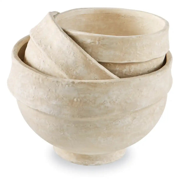 Paper Mache Pedestal Bowl, Three Sizes