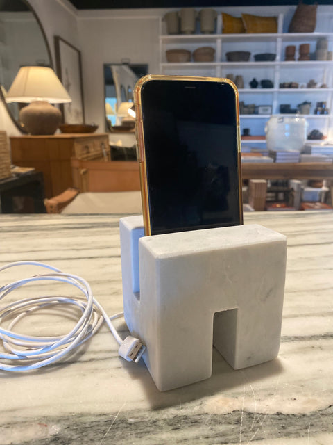 Marble Block Charging Stand