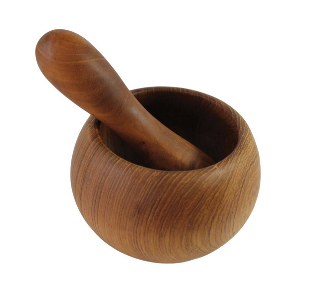 Teak Mortar and Pestle