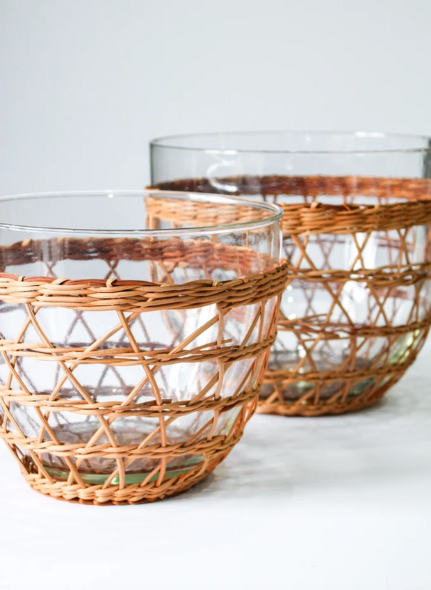 Rattan Cage Salad Bowl, 2 Sizes