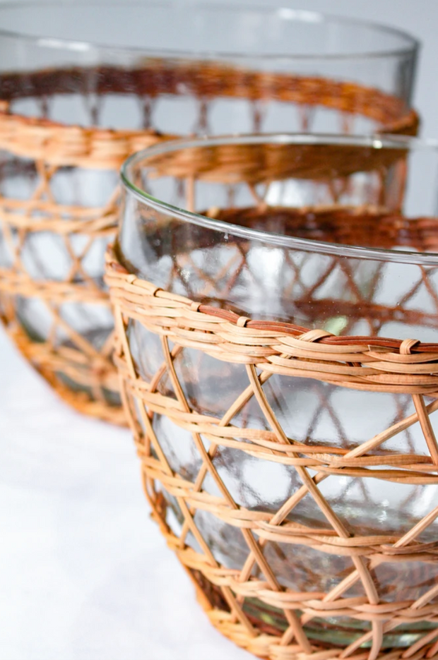 Rattan Cage Salad Bowl, 2 Sizes