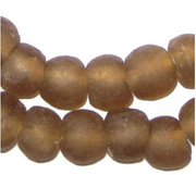 Brown Recycled Glass Beads