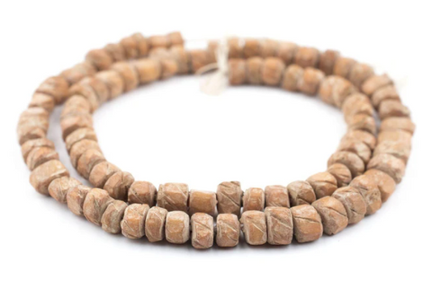 Tan Nigerian Camel Bone Beads