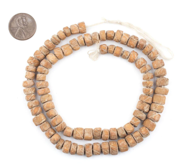 Tan Nigerian Camel Bone Beads