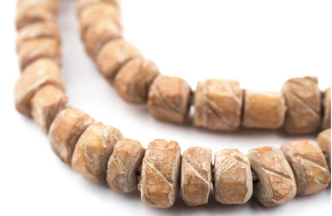 Tan Nigerian Camel Bone Beads