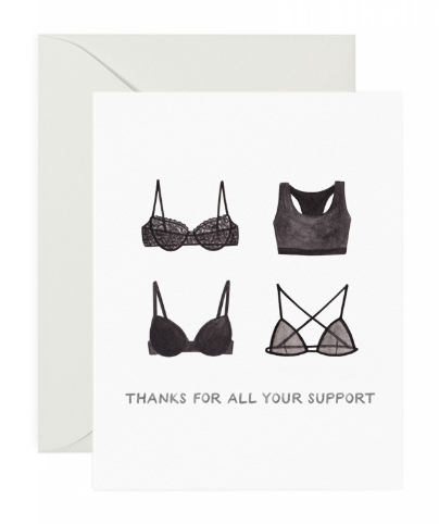 Bra Support Thank You Card
