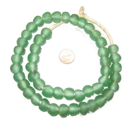 Emerald Recycled Glass Beads