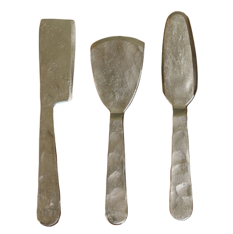 Antique Silver Cheese Tools, Set of 3