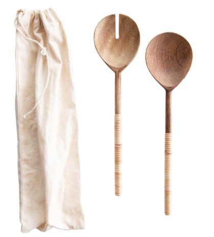 Wood Salad Serving Set