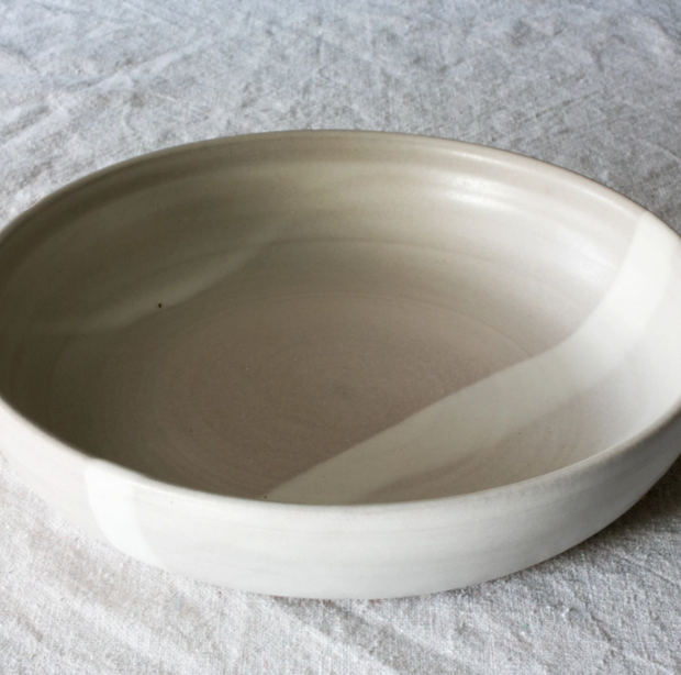 Stoneware Dinner Bowl, Two Colors