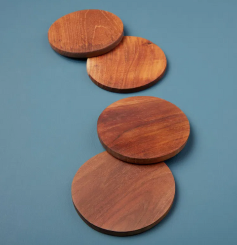 Teak Wood Coasters
