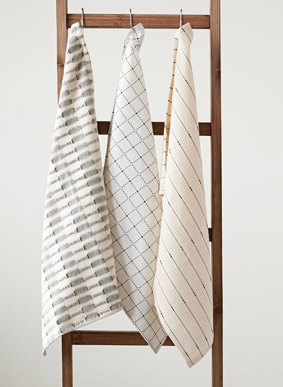 Cotton Tea Towels, Three Styles