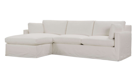 Sylvie Slipcover Sectional - Right Seated Chaise