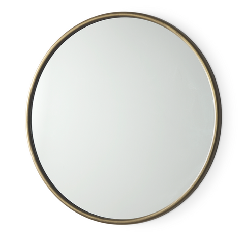 Eliza Brass Round Mirror