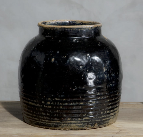 Antique Black Vase, Two Sizes