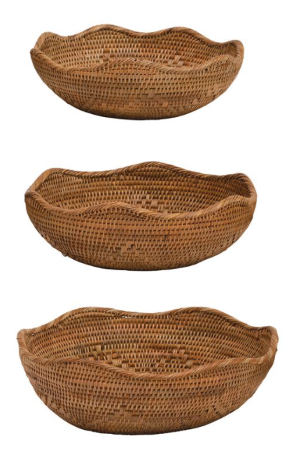 Rattan Bowl, Three Sizes