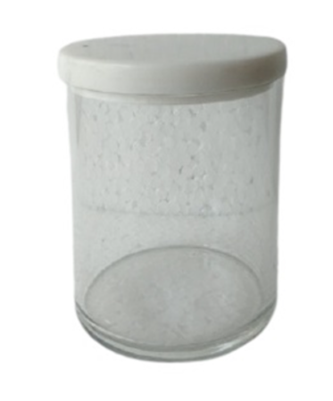 Glass Canister with Marble Lid, Five Sizes