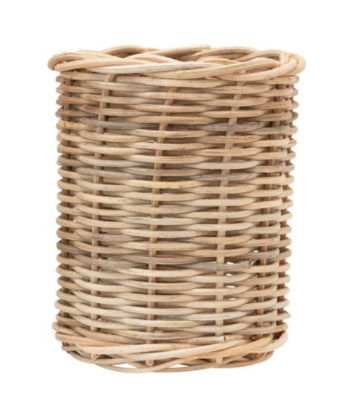 Woven Wicker Canister, Two Sizes