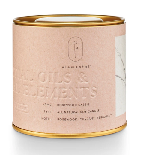 Rosewood Cassis Natural Tin Candle