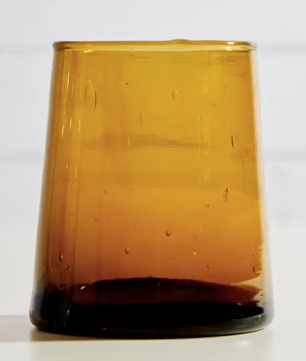 Handblown Amber Glassware