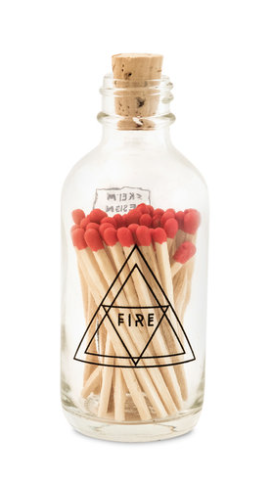 Mini Apothecary Match Bottle, Red