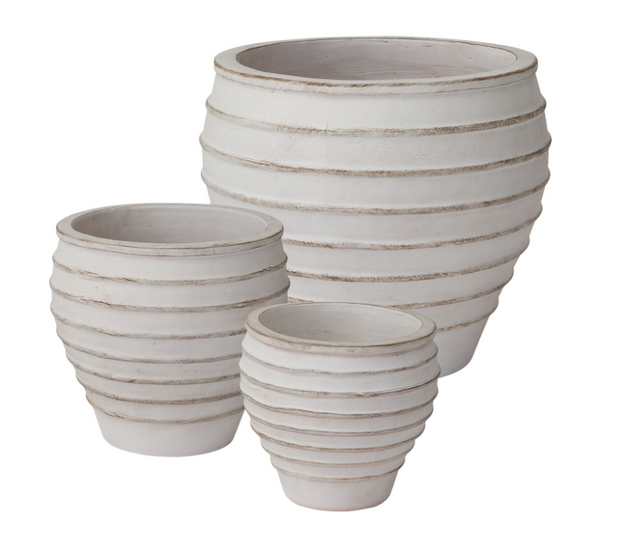 Ribbed Planter, Two Sizes