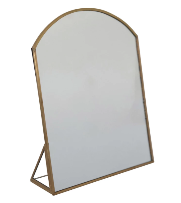 Brass Tabletop Mirror