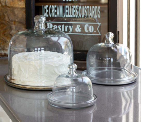 Glass Dome with Saucer