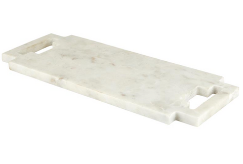 Double-Handle Marble Charcuterie Board