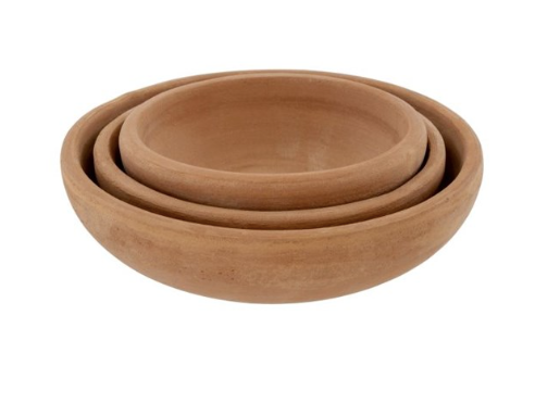 Terra Cotta Bowls, Three Sizes