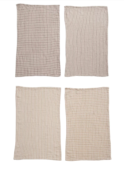 Cotton Tea Towel, 4 Styles
