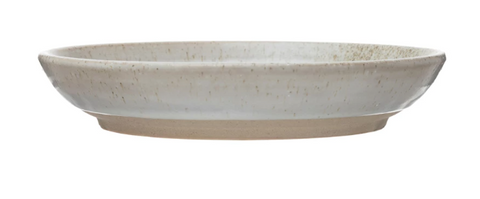 Stoneware Plate, White