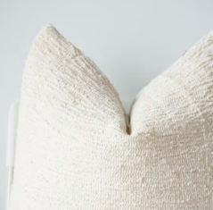 Hannah Neutral Hemp Hand Woven Pillow