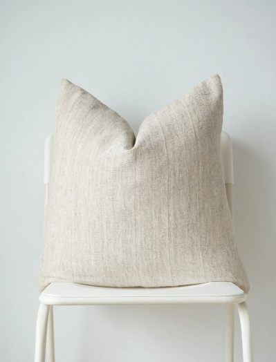 Alex Neutral Hemp Hand Woven Pillow