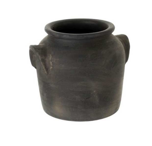 Milos Burnt Terracotta Urn, two sizes