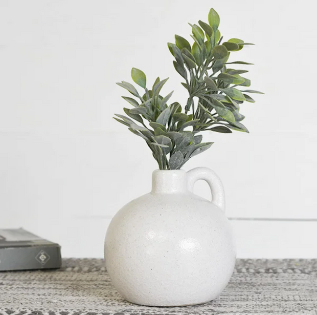 White Handle Vase