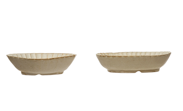 Scalloped Dish, two styles