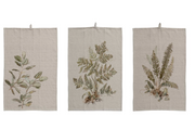 Botanical Printed Tea Towels, three styles