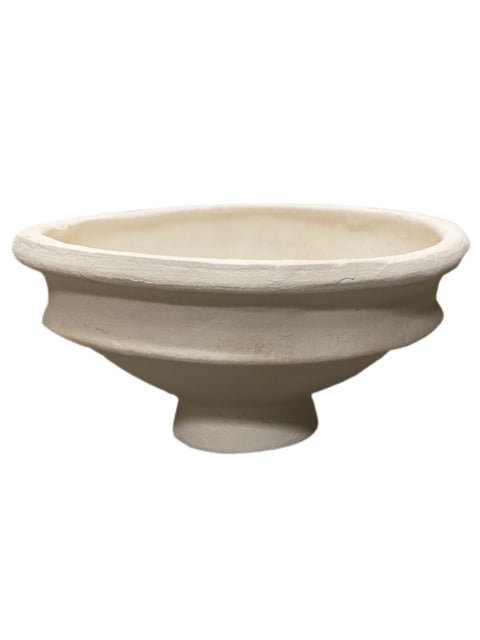 Paper Mache Pedestal Bowl