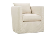 Rothko Sage Slipcover Swivel Chair