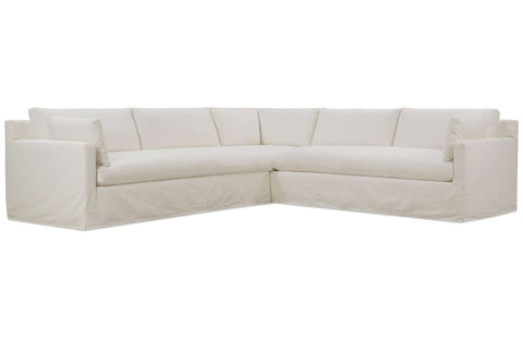 Sylvie Slipcover Sectional - Right Seated
